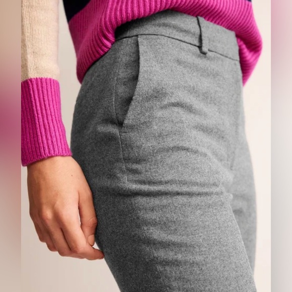 Boden Kew Wool Pants in Charcoal Marl, size 10P - Picture 4 of 8